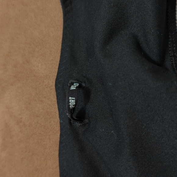 Victoria Sport Women's Metallic Leggings w/Inner Pocket Adj. Waist Size Large - Picture 6 of 9